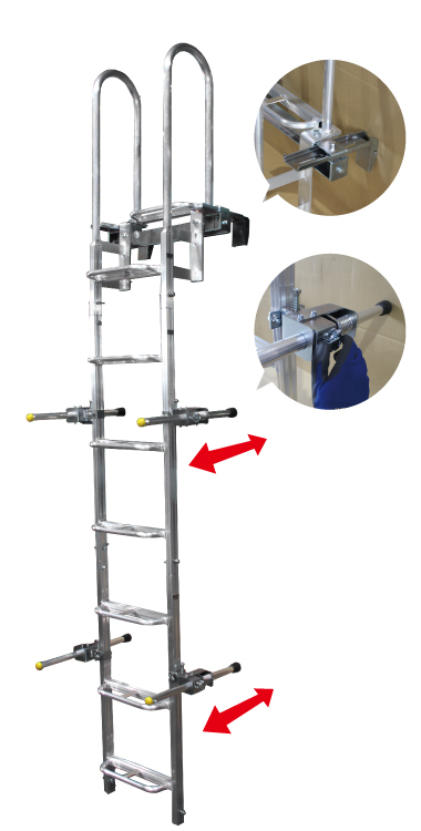 鋼製 垂直傾斜面用足場ブラケット