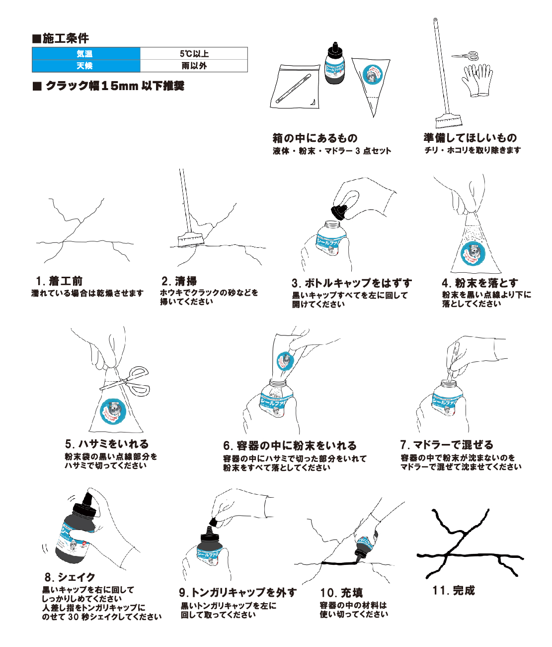 シールファルト施工手順